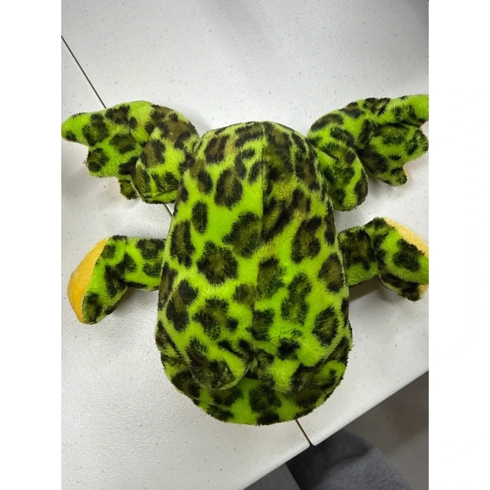 Ganz Webkinz Leopard Frog Plush Stuffed Animal Green‎ Spotted HS101 W Logo